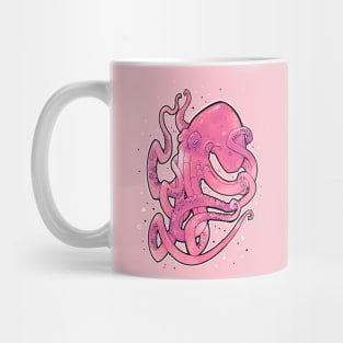 octopus pink and purple Mug